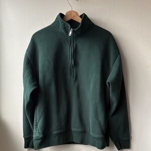 Abercrombie & Fitch Men’s Dark Green 1/4 Zip Size Small